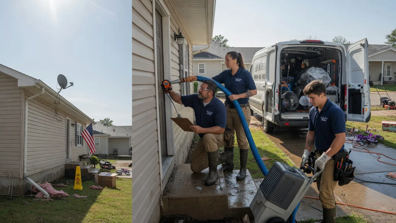 Ceiling Water Damage Restoration in Botkins, OH near me